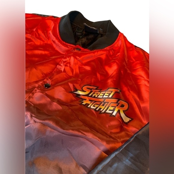 Men’s 4XL Street Fighter Nerds Satin Collector’s Jacket – Like new condition! - Picture 2 of 6